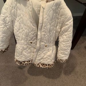 White winter coat size 6